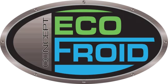 Logo éco froid concept