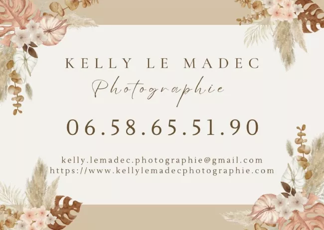 carte de visite de Kelly Le Madec Photographe